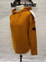 CP company 181A cotton crepe Hooded pull over knit - Orange / 436 Large / p2p 22” - Image 5