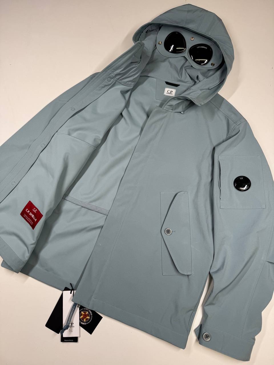CP Company C.P. Shell-R goggle Jacket in Blue / 809 - Large / 23