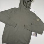 CP Company 019A Metropolis Virgin Wool hooded Knit in Grey  -    Size 46 / Small  / P2P 20”