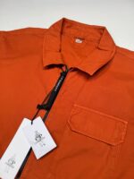 CP COMPANY 158A Gabardine overshirt in orange flame - Image 5