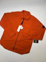 CP COMPANY 158A Gabardine overshirt in orange flame