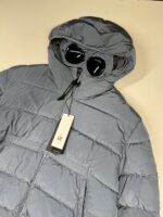 CP COMPANY 079A Chrome R Down Goggle Jacket in Flint stone blue  -    Large / 24” p2p - Image 2