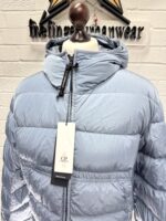 CP COMPANY 079A Chrome R Down Goggle Jacket in Flint stone blue  -    Large / 24” p2p - Image 7