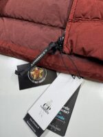 CP COMPANY 079A eco Chrome R Down Goggle Jacket in Scooter Red Size 44 / XS. / 21.5” p2p. - Image 4