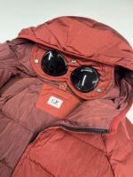 CP COMPANY 079A eco Chrome R Down Goggle Jacket in Scooter Red Size 44 / XS. / 21.5” p2p. - Image 7