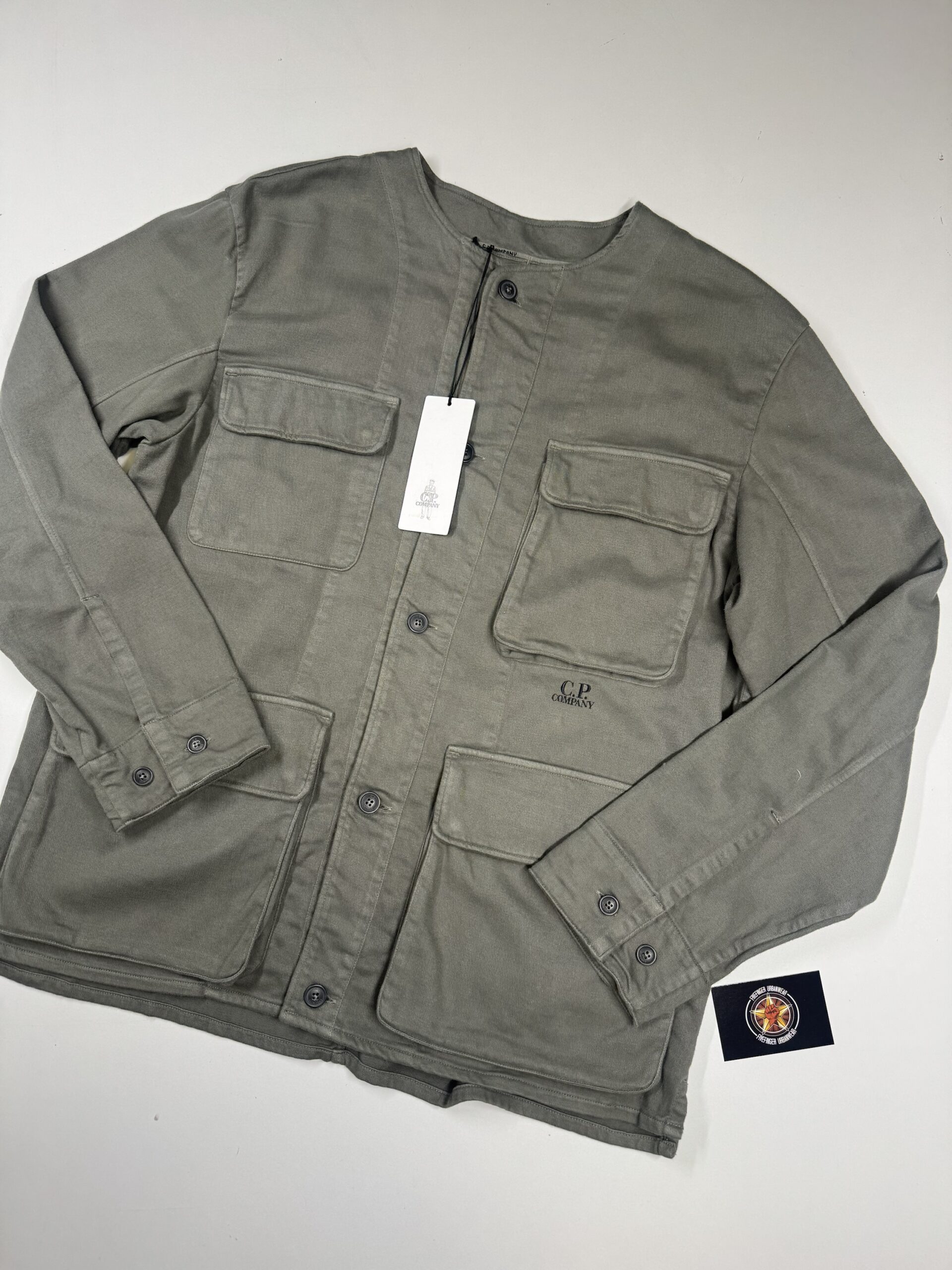img_7893-3 C.P. Company 161A Armored Stretch Buttoned Overshirt in Grape Leaf - Image 1