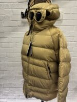 CP COMPANY 027A  eco Chrome R Down Goggle Jacket in Mojade Desert - Image 10