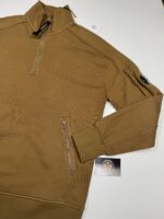 CP Company 027A Diagonal Raised Fleece 1/4 zip Sweatshirt - Toffee  - Large  / P2P 22” p2p - Image 2