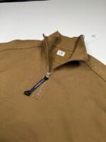 CP Company 027A Diagonal Raised Fleece 1/4 zip Sweatshirt - Toffee  - Large  / P2P 22” p2p - Image 3