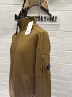 CP Company 027A Diagonal Raised Fleece 1/4 zip Sweatshirt - Toffee  - Large  / P2P 22” p2p - Image 6