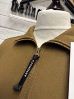 CP Company 027A Diagonal Raised Fleece 1/4 zip Sweatshirt - Toffee  - Large  / P2P 22” p2p - Image 8