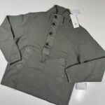 CP Company 288A  Brushed Diagonal Fleece Sweatshirt in Green