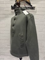 CP Company 288A  Brushed Diagonal Fleece Sweatshirt in Green - Image 7