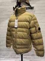 CP COMPANY 028A Eco-Chrome R Down Jacket in  Golden Sand - Image 5