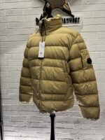 CP COMPANY 028A Eco-Chrome R Down Jacket in  Golden Sand - Image 3