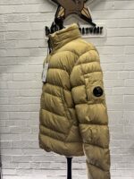 CP COMPANY 028A Eco-Chrome R Down Jacket in  Golden Sand - Image 7