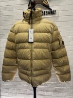 CP COMPANY 028A Eco-Chrome R Down Jacket in  Golden Sand - Image 6