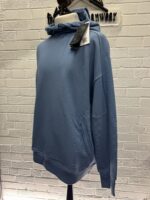 CP Company 080A Diagonal Raised Fleece goggle Hood Sweatshirt in light blue  -  XXXL / 26.5” P2P - Image 6