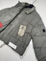 CP Company 204A Flatt Nylon down jacket in Green - Image 5