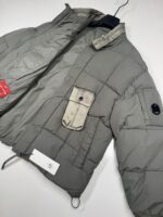 CP Company 204A Flatt Nylon down jacket in Green - Image 5