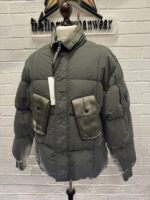 CP Company 204A Flatt Nylon down jacket in Green - Image 6
