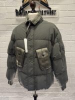 CP Company 204A Flatt Nylon down jacket in Green - Image 6