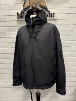 CP COMPANY 107A TAYLON L HOODED OVERSHIRT IN BLACK - Image 5