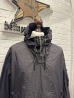 CP COMPANY 107A TAYLON L HOODED OVERSHIRT IN BLACK - Image 7