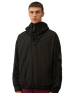 CP COMPANY 107A TAYLON L HOODED OVERSHIRT IN BLACK - Image 12