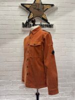 CP Company 160A long sleeve winter corduroy shirt in Orange - Image 8