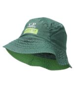 C.P. Company Mens Goretex infinium Reversible Bucket Hat in Duck Green  - Reversible