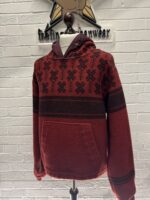C.P. COMPANY Hooded Pullover C.P. Duffel Jacquard Coat - Red     -     Large /  P2P 23 - Image 9