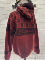 C.P. COMPANY Hooded Pullover C.P. Duffel Jacquard Coat - Red     -     Large /  P2P 23 - Image 7