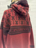 C.P. COMPANY Hooded Pullover C.P. Duffel Jacquard Coat - Red     -     Large /  P2P 23 - Image 6