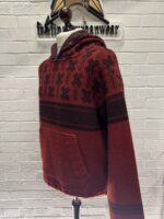 C.P. COMPANY Hooded Pullover C.P. Duffel Jacquard Coat - Red     -     Large /  P2P 23 - Image 5