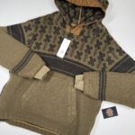 C.P. COMPANY Hooded Pullover C.P. Duffel Jacquard Coat - Green  -    Large / P2P 23”