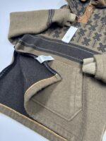 C.P. COMPANY Hooded Pullover C.P. Duffel Jacquard Coat - Green  -    Large / P2P 23” - Image 5