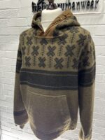 C.P. COMPANY Hooded Pullover C.P. Duffel Jacquard Coat - Green  -    Large / P2P 23” - Image 7