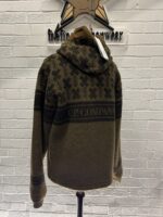 C.P. COMPANY Hooded Pullover C.P. Duffel Jacquard Coat - Green  -    Large / P2P 23” - Image 8