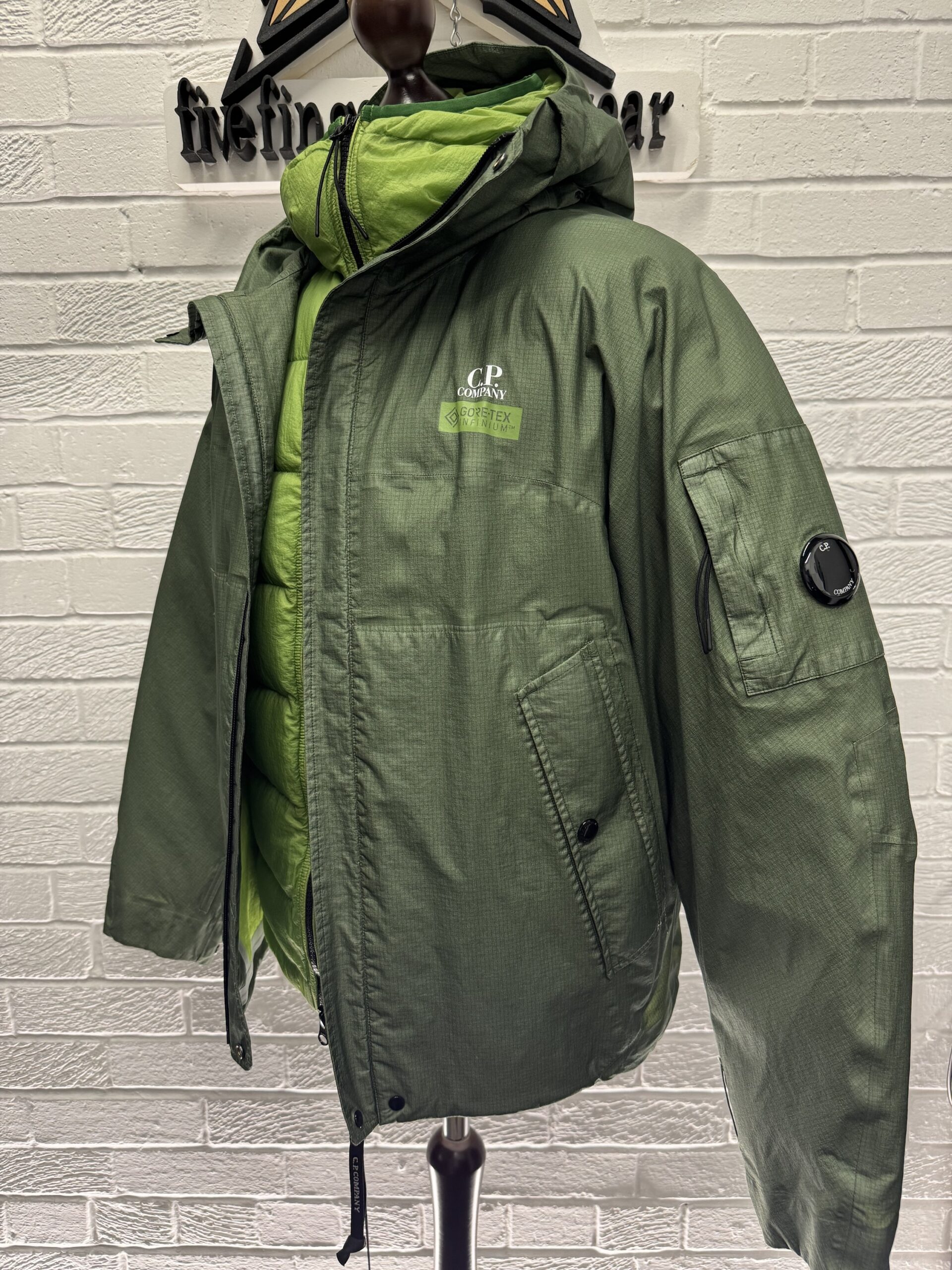 CP Company 155A Goretex Infinium Mixed Hooded 2 in 1 Jacket in