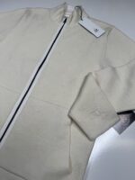 CP COMPANY 328A COTTON/WOOL KNITWEAR CARDIGAN IN GAUZE WHITE 

Size 50 / Large / p2p 22” - Image 3