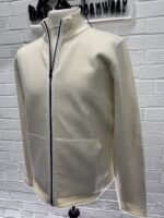 CP COMPANY 328A COTTON/WOOL KNITWEAR CARDIGAN IN GAUZE WHITE 

Size 50 / Large / p2p 22” - Image 10