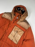 CP COMPANY 032A CHROME-R MIXED GOGGLE DOWN JACKET - PUMPKIN ORANGE - Image 5