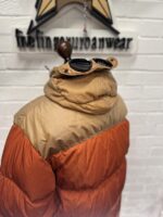 CP COMPANY 032A CHROME-R MIXED GOGGLE DOWN JACKET - PUMPKIN ORANGE - Image 13