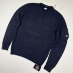 CP Company 197A Fleece Crew Neck Sweater in Navy / 888 •        Size 56 / XXXL.   / 25”