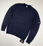 CP Company 197A Fleece Crew Neck Sweater in Navy / 888 •        Size 56 / XXXL.   / 25”