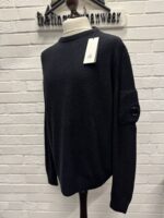 CP Company 197A Fleece Crew Neck Sweater in Navy / 888 •        Size 56 / XXXL.   / 25” - Image 5