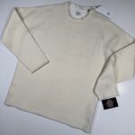 CP COMPANY 327A COTTON/WOOL KNITWEAR PULLOVER IN GAUZE WHITE / 103 -  Size 54 / XXL / p2p 23.5”