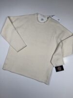CP COMPANY 327A COTTON/WOOL KNITWEAR PULLOVER IN GAUZE WHITE / 103 -  Size 54 / XXL / p2p 23.5”
