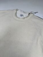 CP COMPANY 327A COTTON/WOOL KNITWEAR PULLOVER IN GAUZE WHITE / 103 -  Size 54 / XXL / p2p 23.5” - Image 3